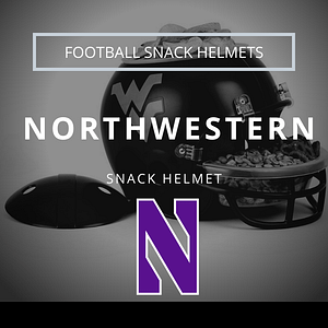 Northwestern Football Snack Helmet Thumbnail